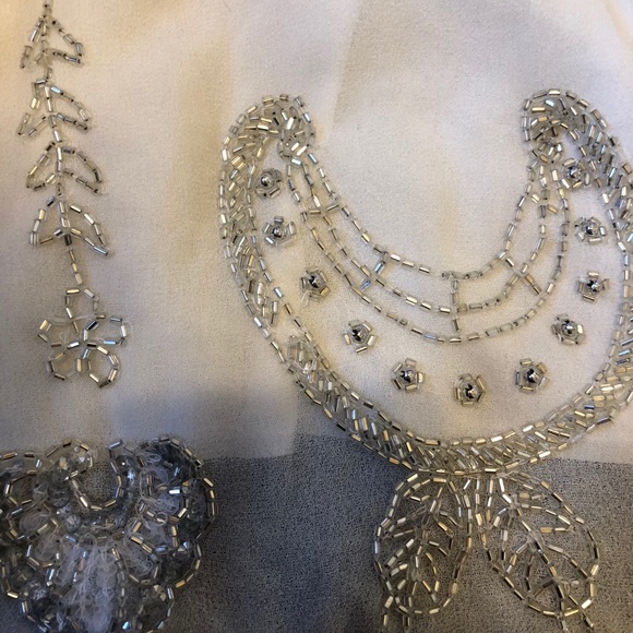 Free People White Beaded Mini Skirt XS - Picture 9 of 10